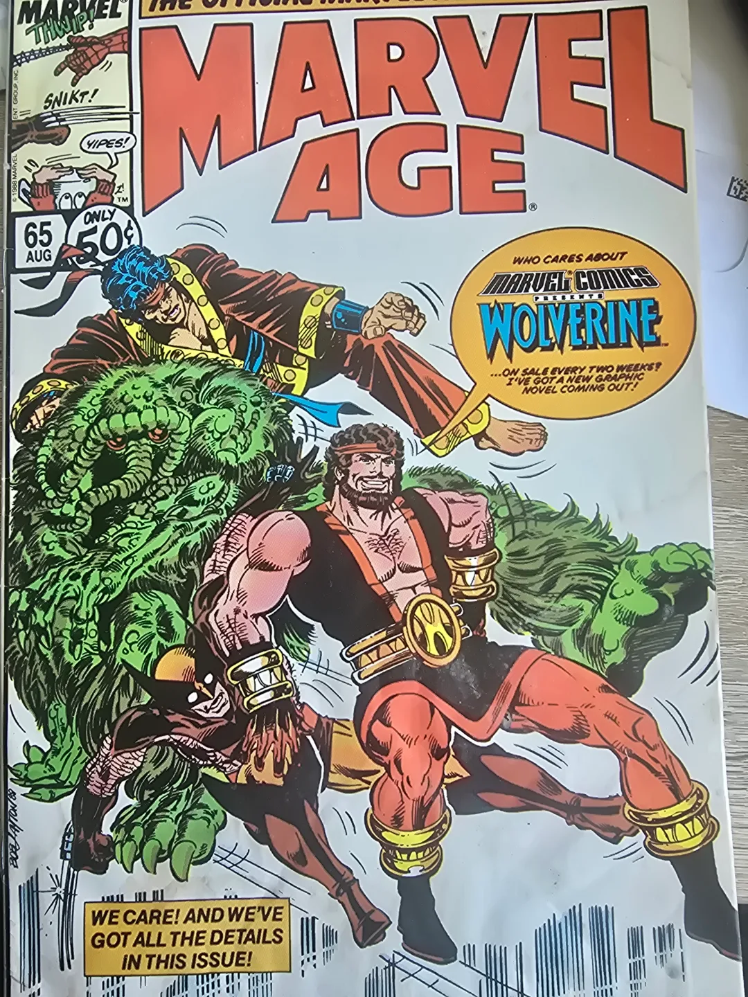 Marvel Age #65 Comic Book - Wolverine Feature! thumbnail