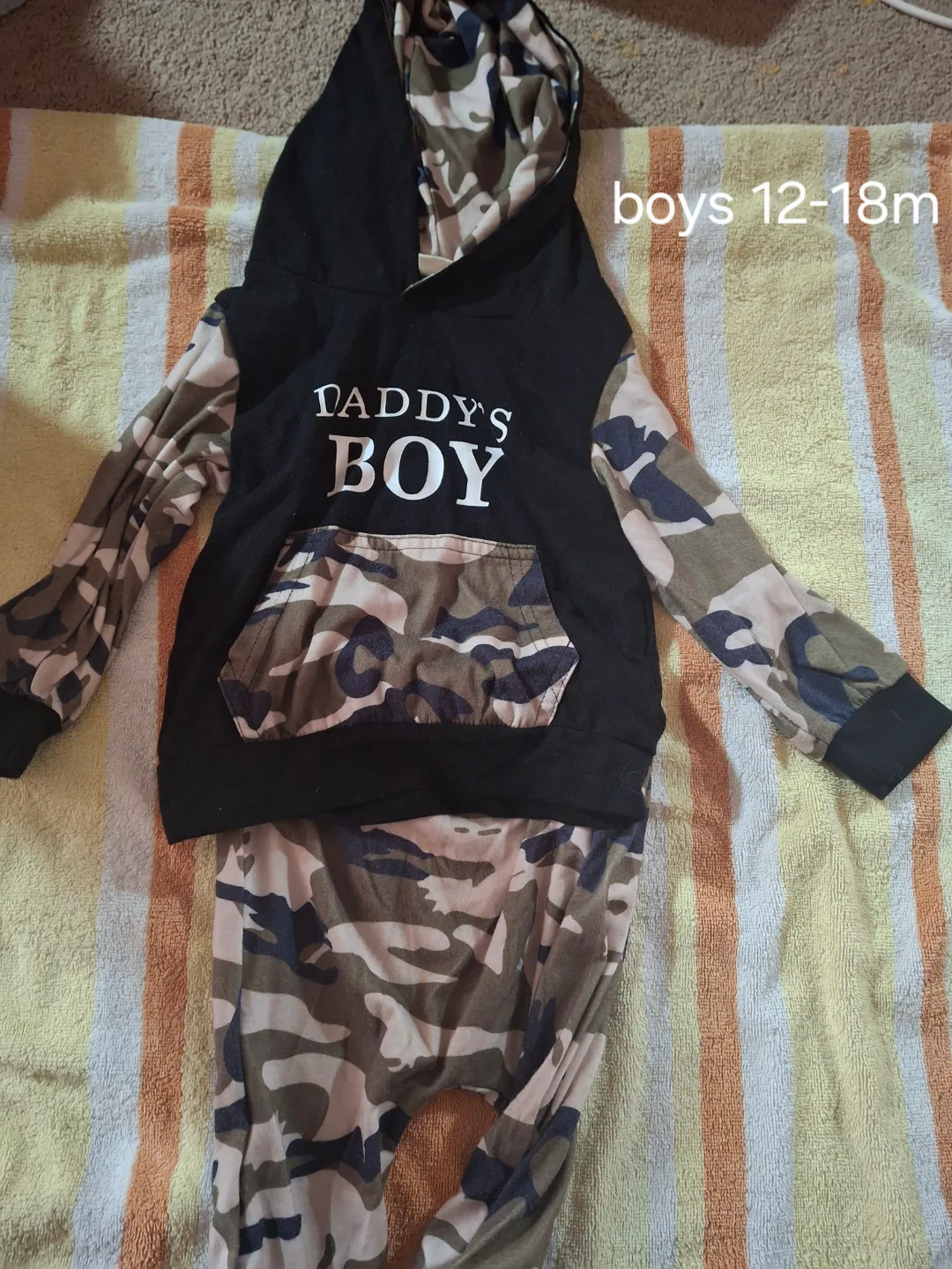Baby Boys' Camo Hoodie and Pants Set - Size 12-18 Months thumbnail