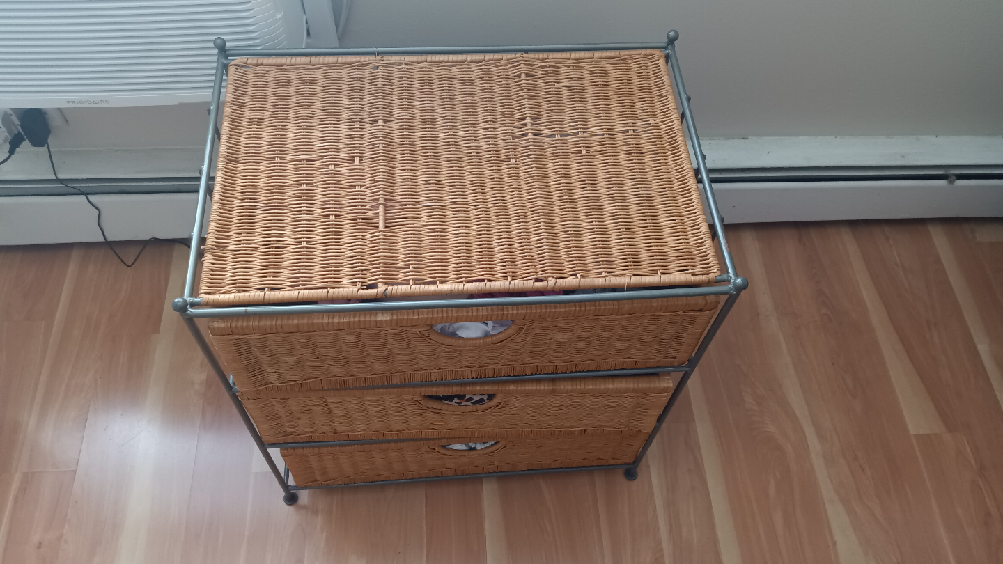 Wicker 3-Drawer Storage Unit - photo 2