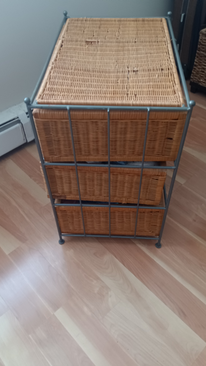 Wicker 3-Drawer Storage Unit - photo 5