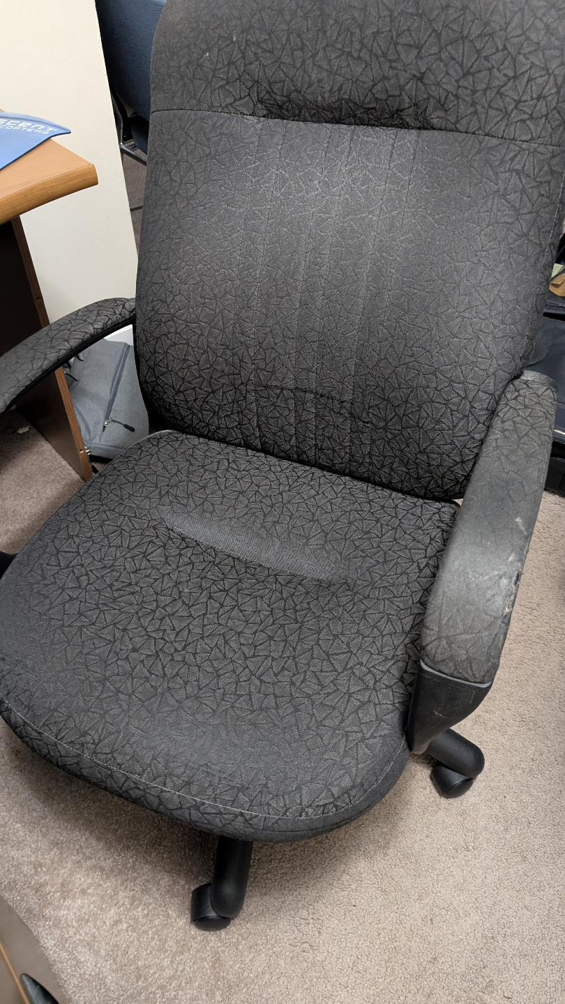 Used Office Chair - Grey Fabric