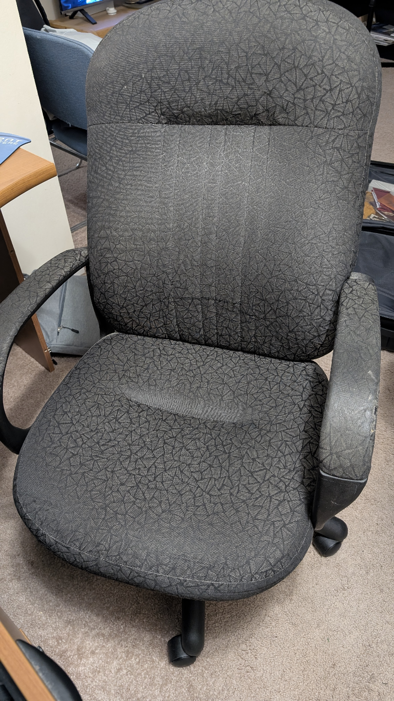 Used Office Chair - Grey Fabric - photo 2