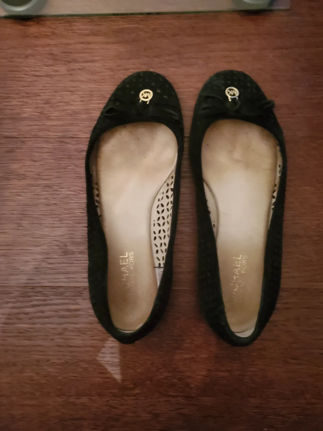 Michael Kors Black Suede Flats thumbnail