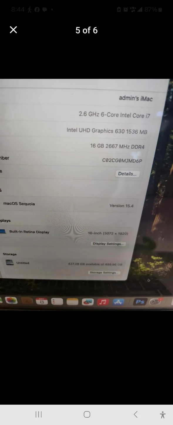 MacBook Pro 13-inch, 2 GHz Quad Core i5  ADOBE CC, LP, FCP image indicator(4)