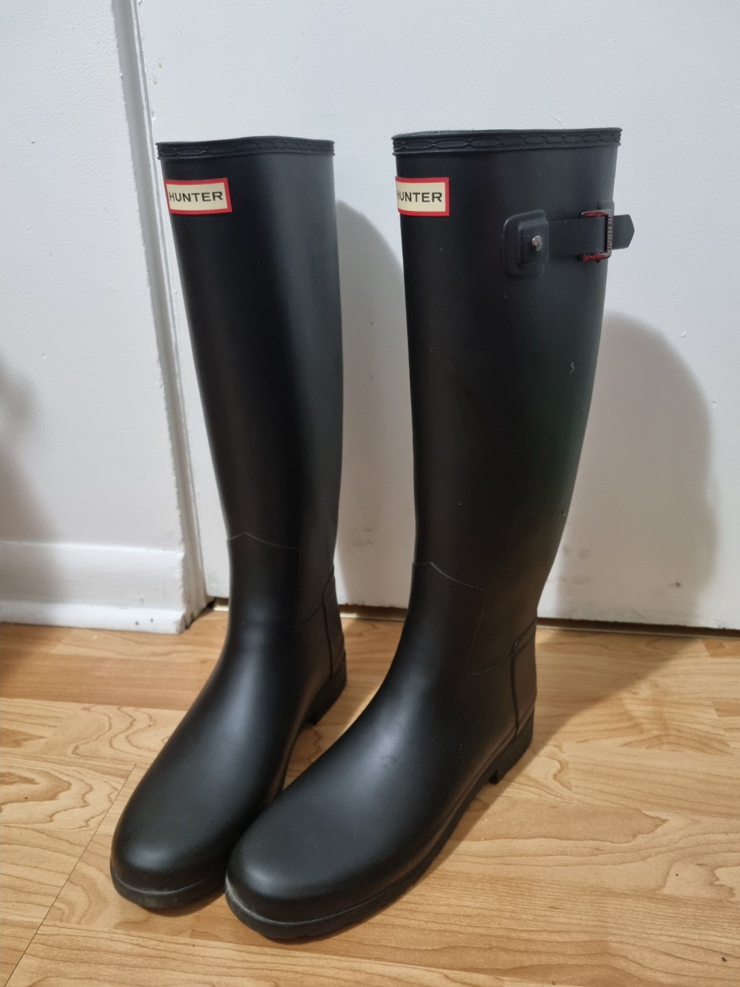 Hunter Women's Black Rain Boots - Size UK 8, US 10