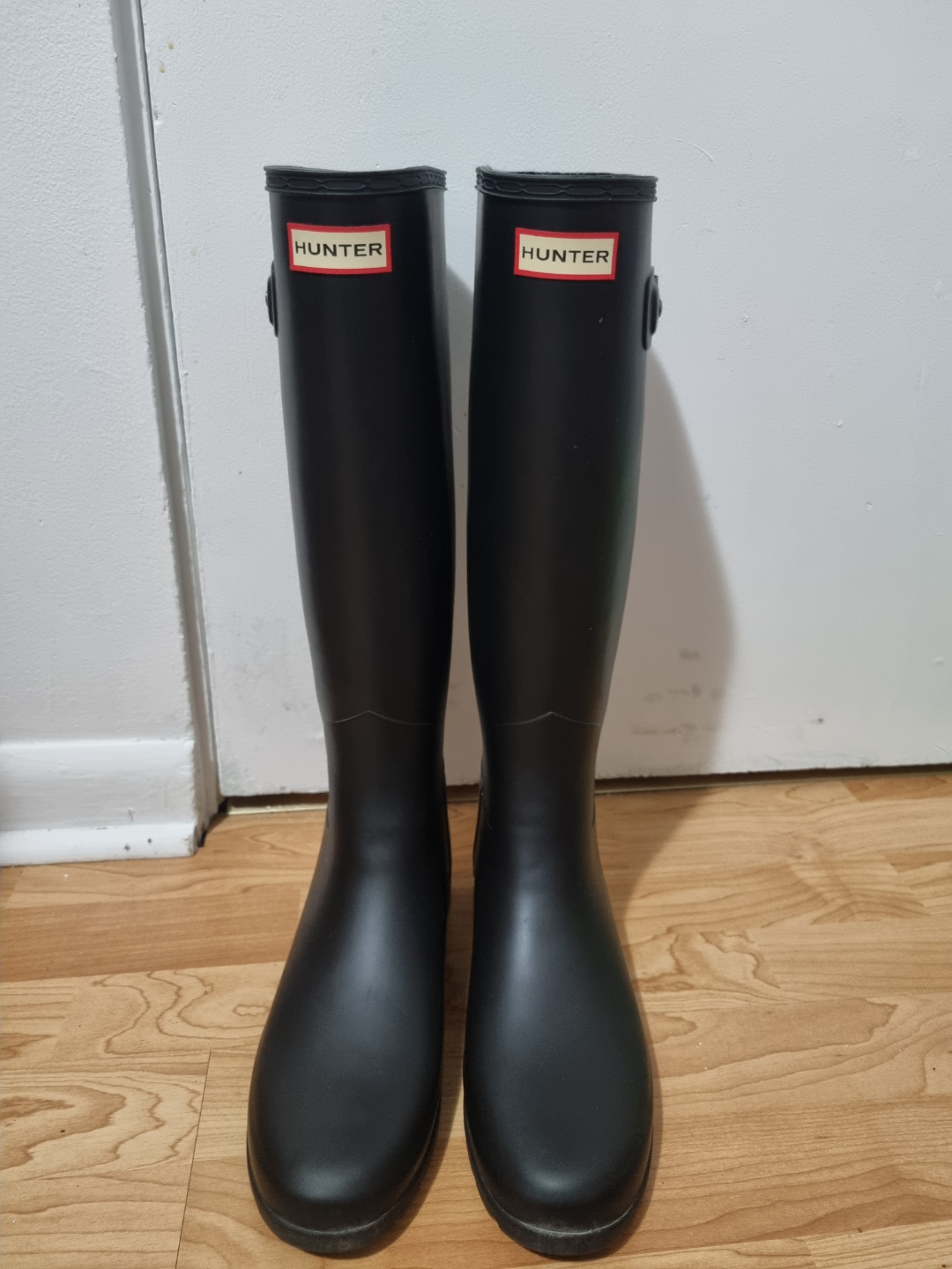 Hunter Women's Black Rain Boots - Size UK 8, US 10 - photo 2