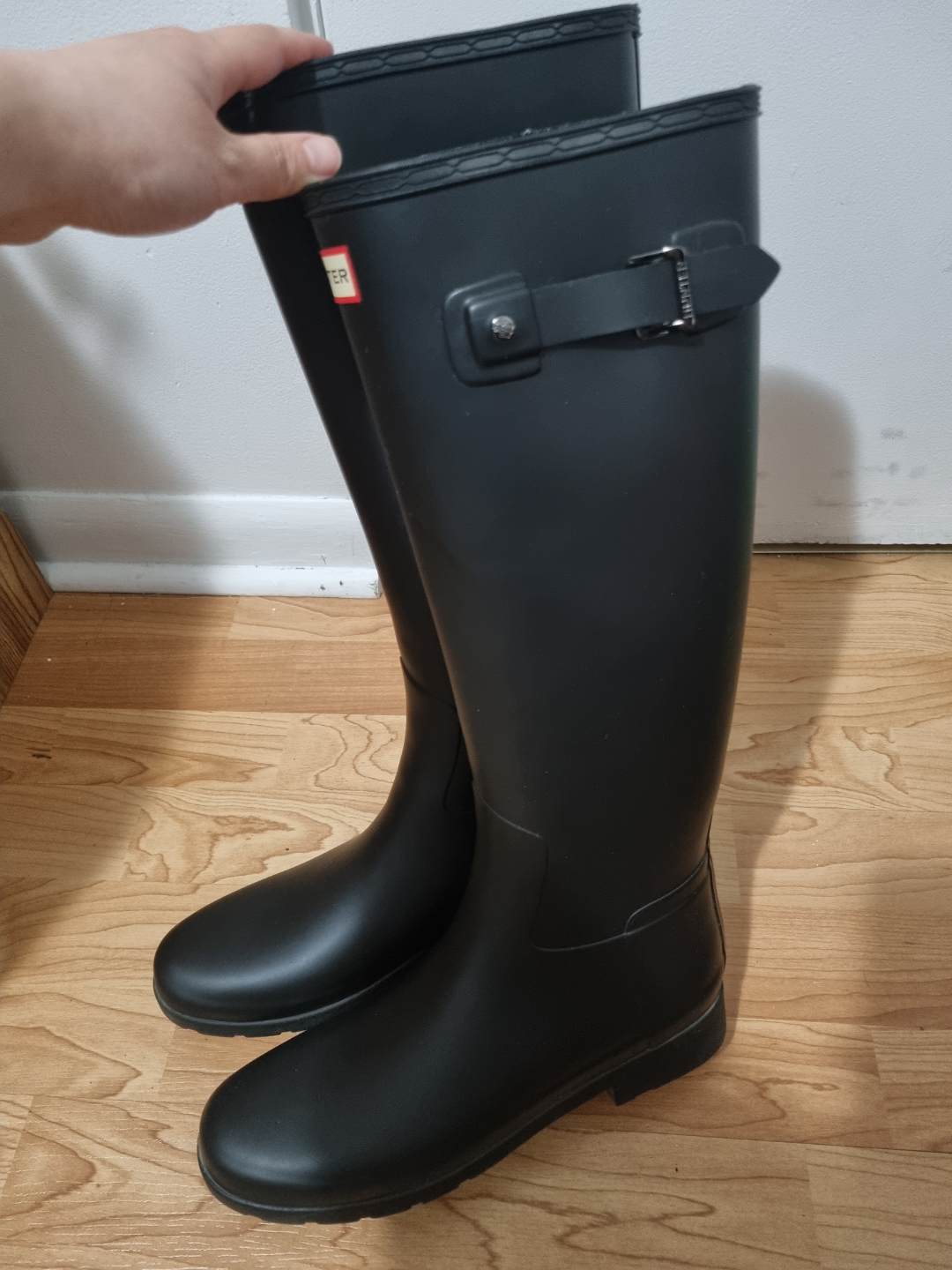 Hunter Women's Black Rain Boots - Size UK 8, US 10 - photo 4