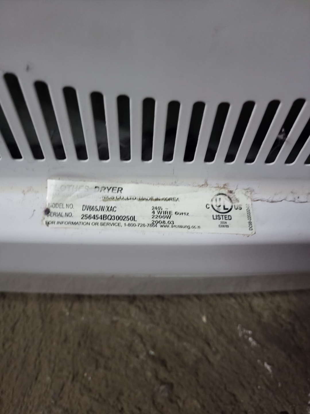 Samsung DV665 Electric Dryer - photo 3