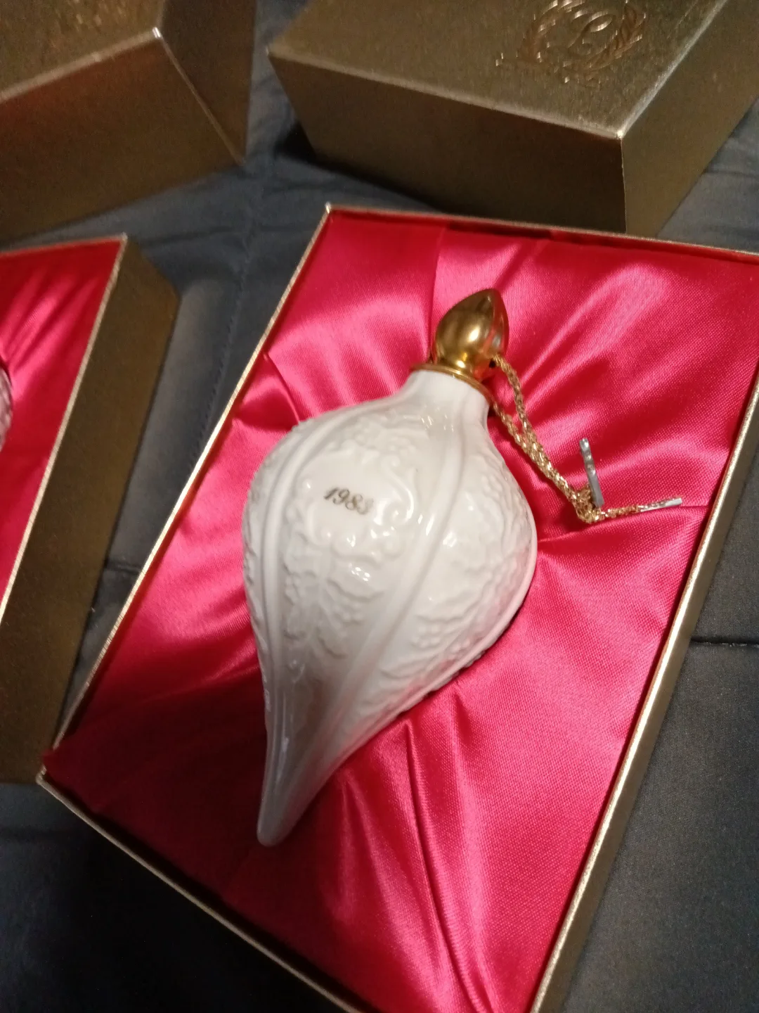 Vintage 1982 & 1983 Lenox China Christmas Ornaments image indicator(3)