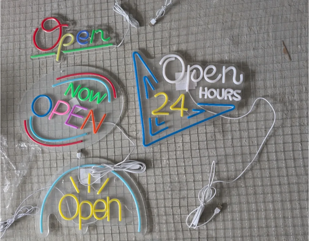Three LED Neon Open Signs thumbnail