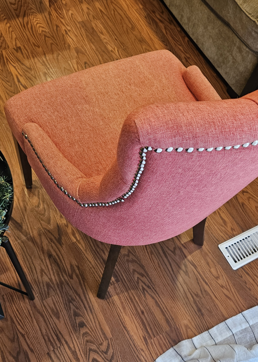 Arm chair in peach pink special color - photo 5