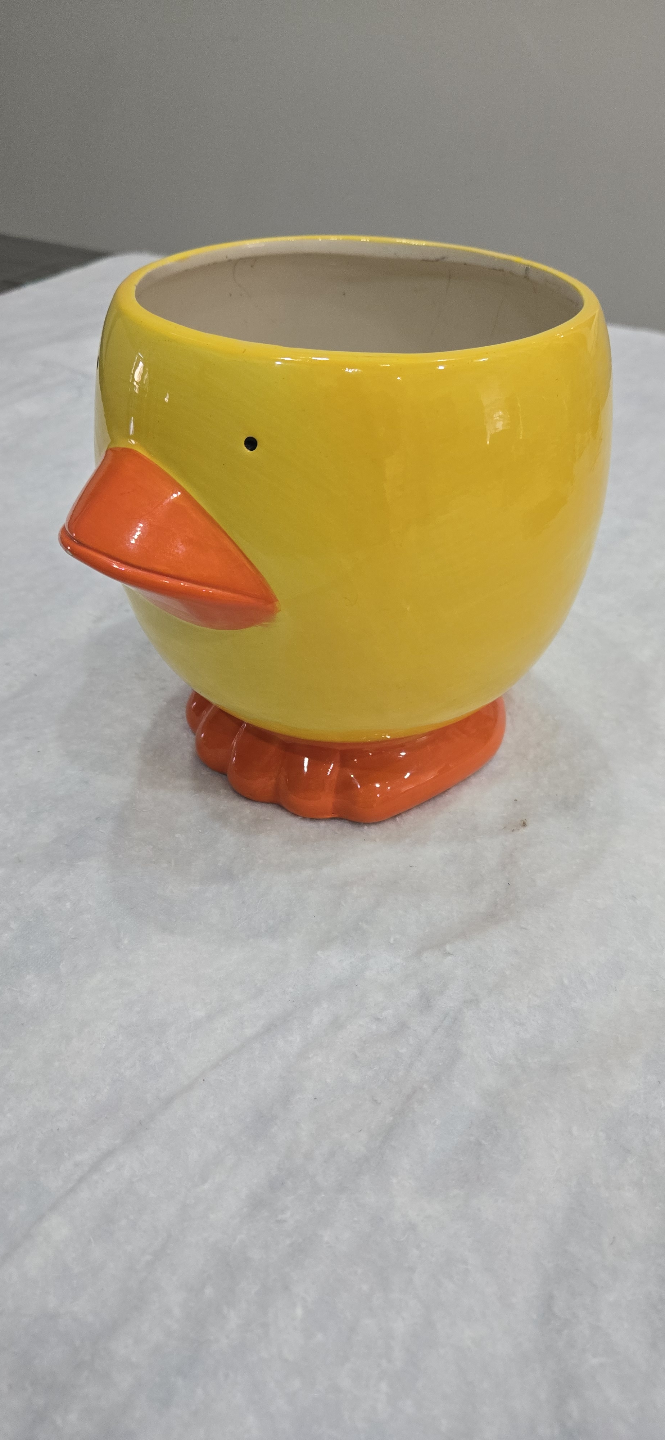 Cute Yellow Duck Planter - photo 2