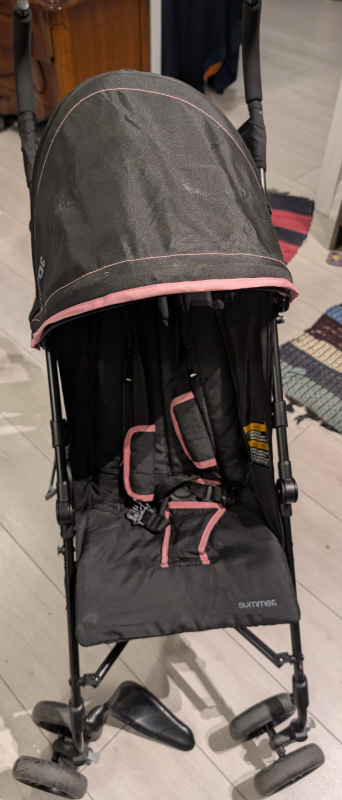 Summer Infant 3Dmini Lightweight Stroller - Black & Pink