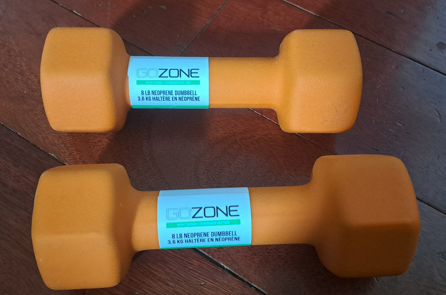 GoZone 8lb Neoprene Dumbbells (Pair)