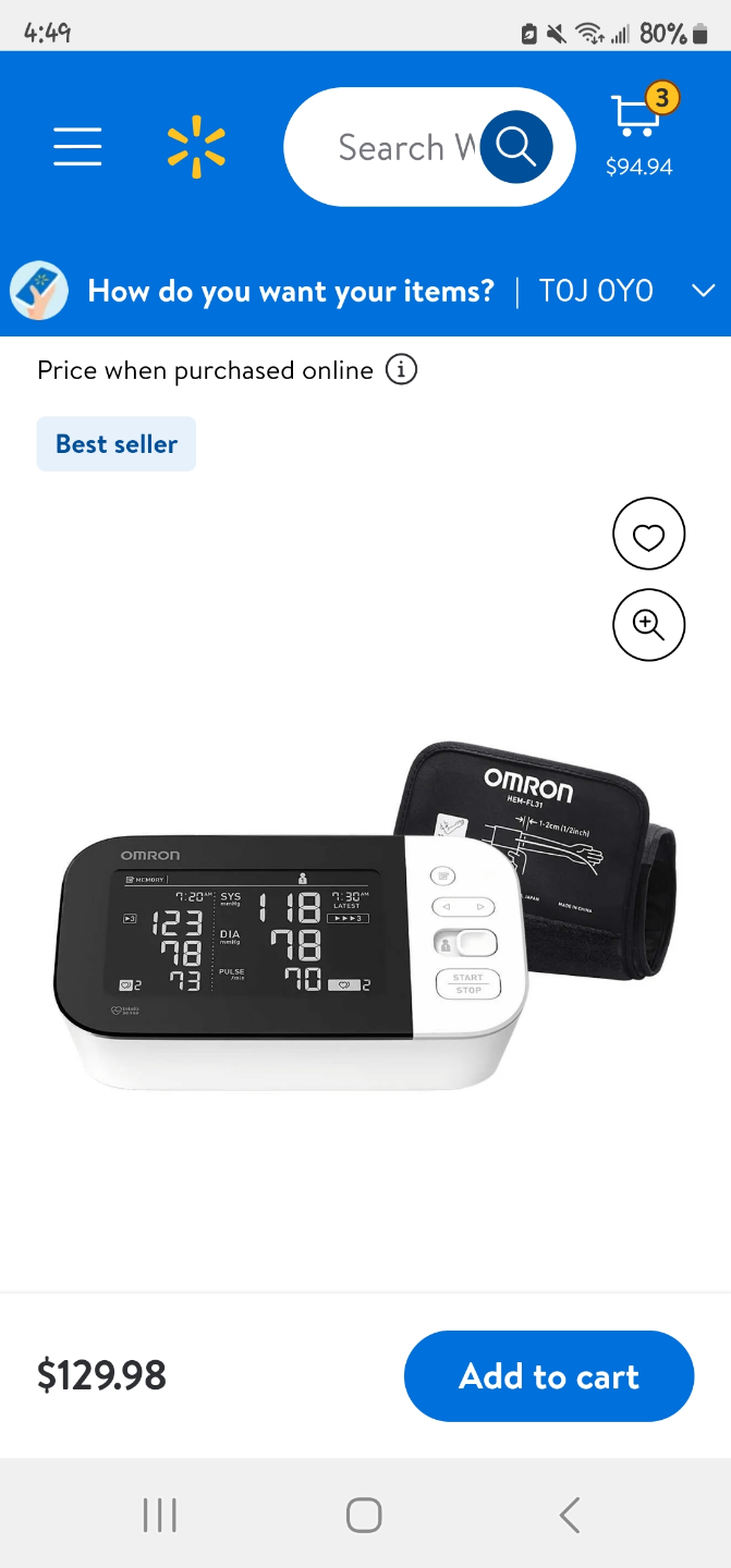 Omron BP7455CAN Bluetooth Blood Pressure Monitor - photo 2