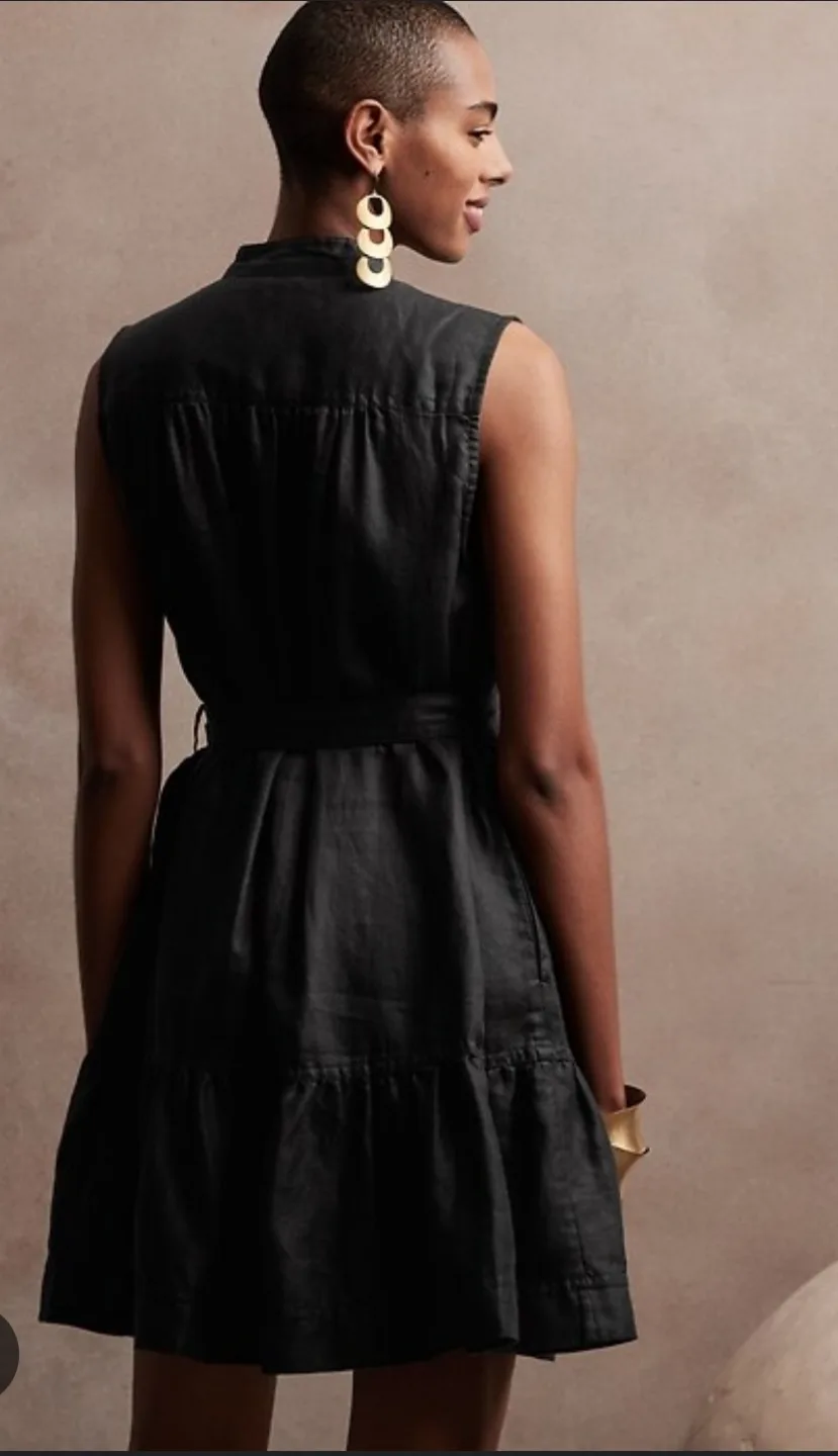 Banana Republic Flounce-Hem mini shirtdress image indicator(6)