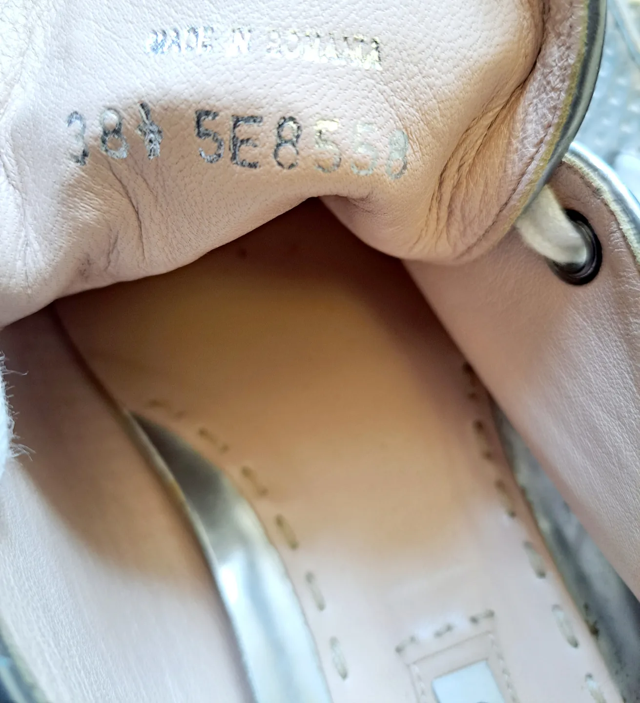 Ladies Miu Miu Swarovski crystal toe-cap sliver sneakers image indicator(3)