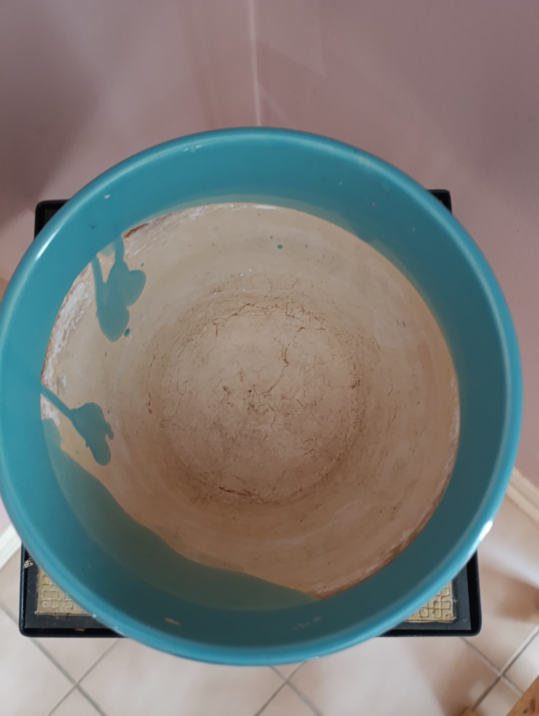 Teal ceramic flower pot - photo 2