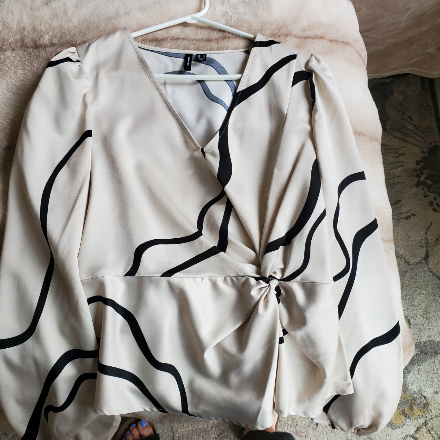 Peplum Silky Blouse - photo 3