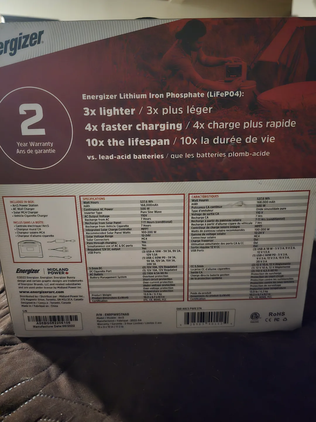 Energizer Arc 5 Portable Power Station image indicator(2)