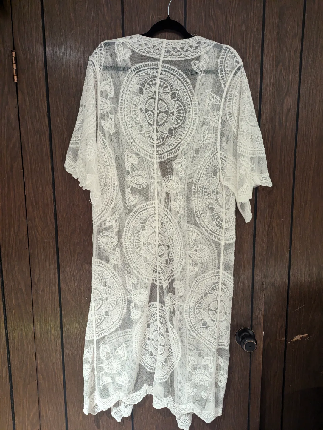 White Lace Kimono Cardigan image indicator(2)