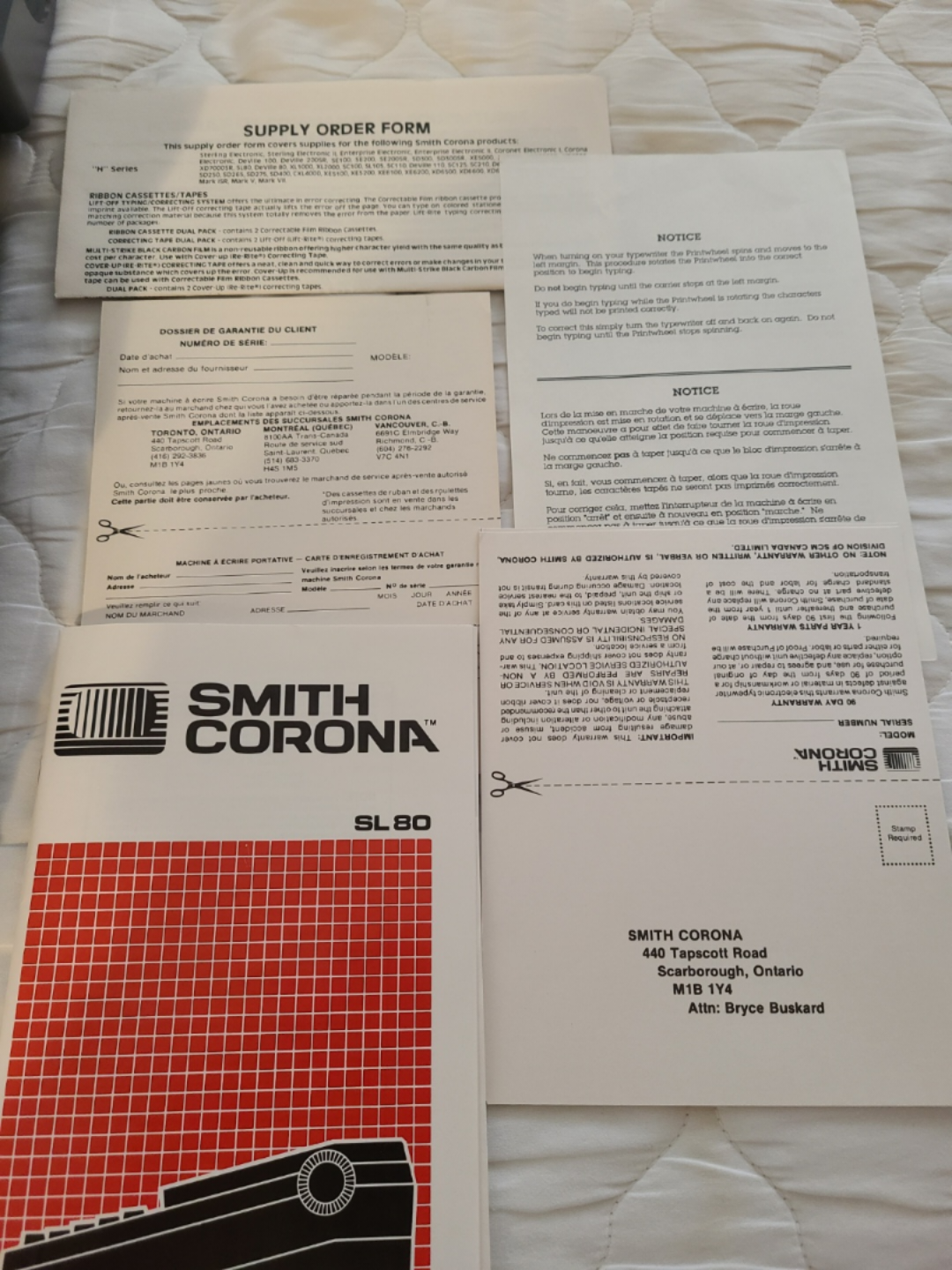 Vintage Smith Corona SL80 Electric Typewriter - photo 5