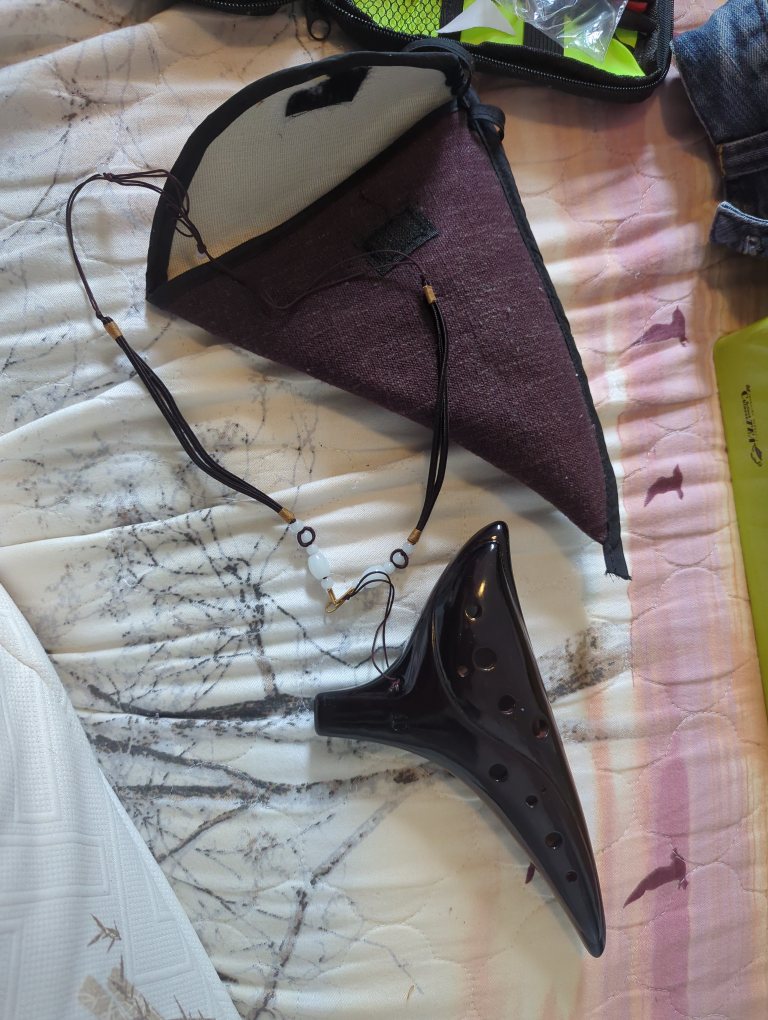 Ocarina with carrying case