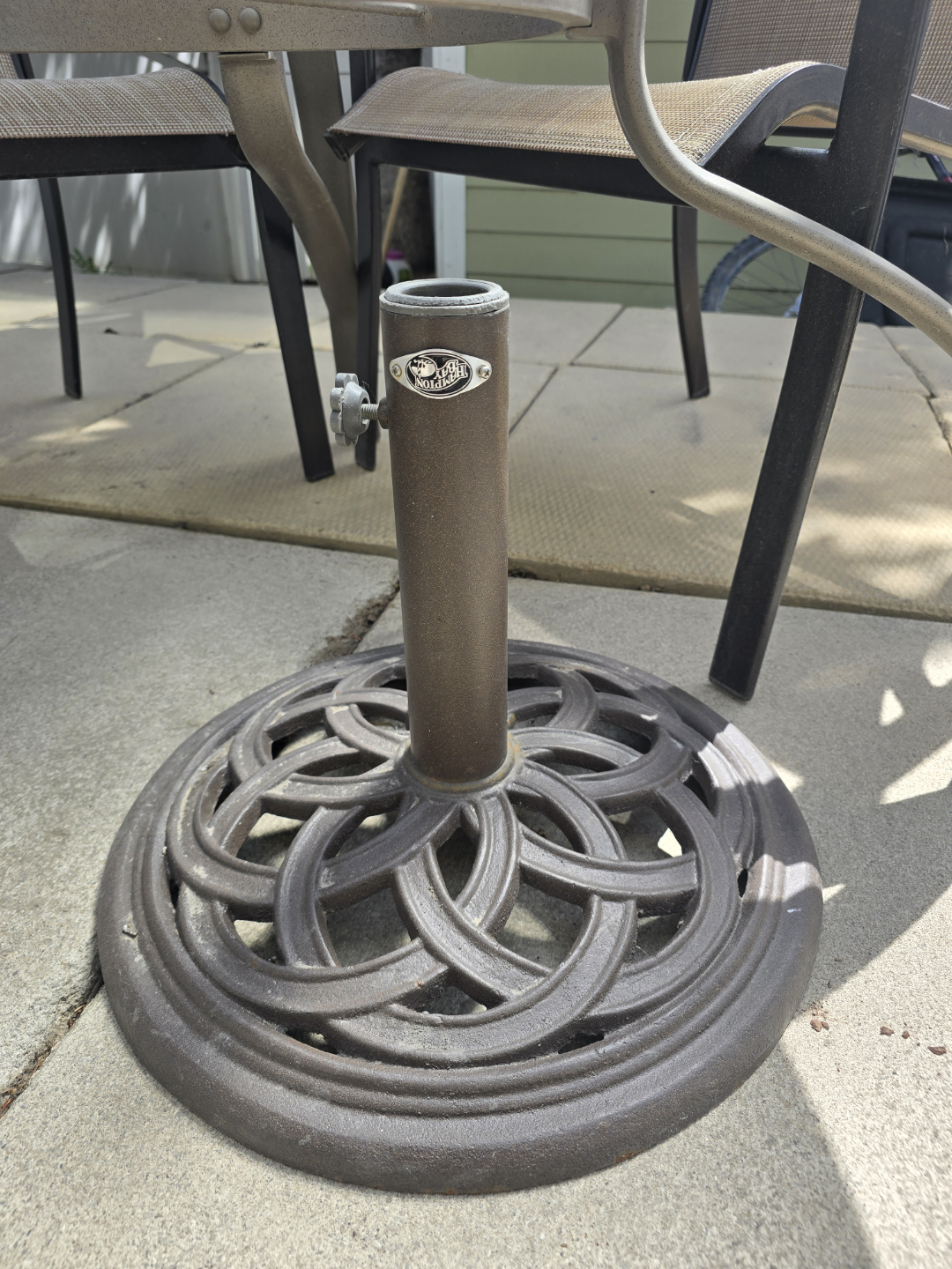 Patio Set with Umbrella Stand