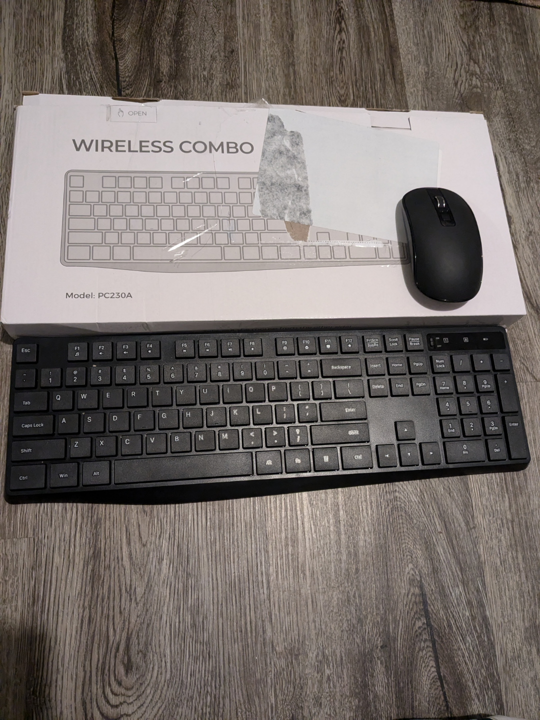 Wireless Keyboard and Mouse Combo