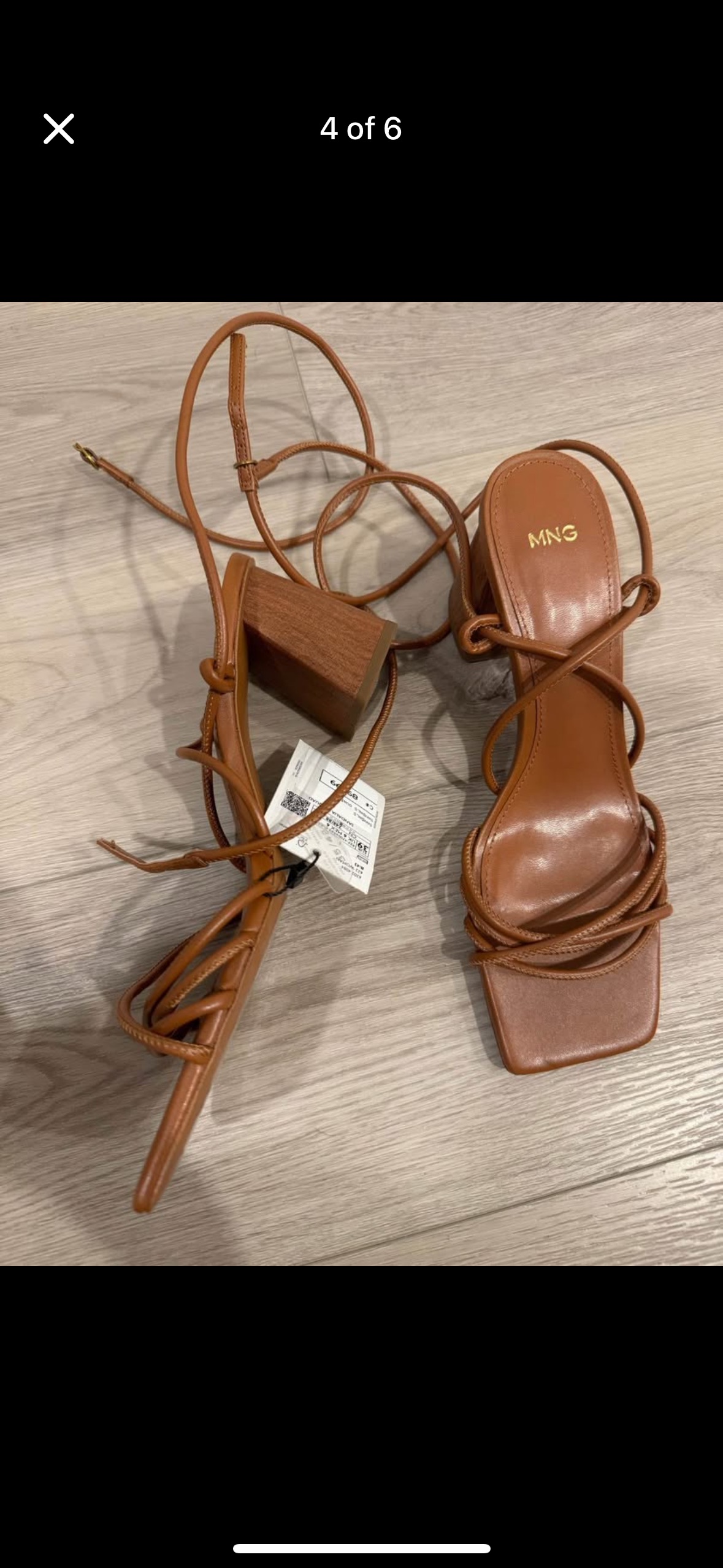 Brand new Mango MNG heeled sandal with straps - photo 4