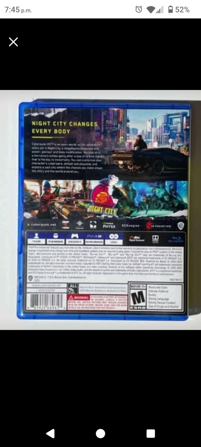 Cyberpunk 2077 PS4 Game - photo 3