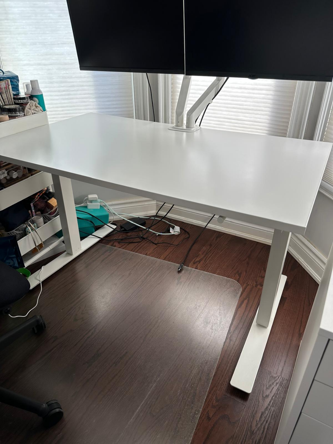 IKEA TROTTEN Electric Standing Desk White - photo 2