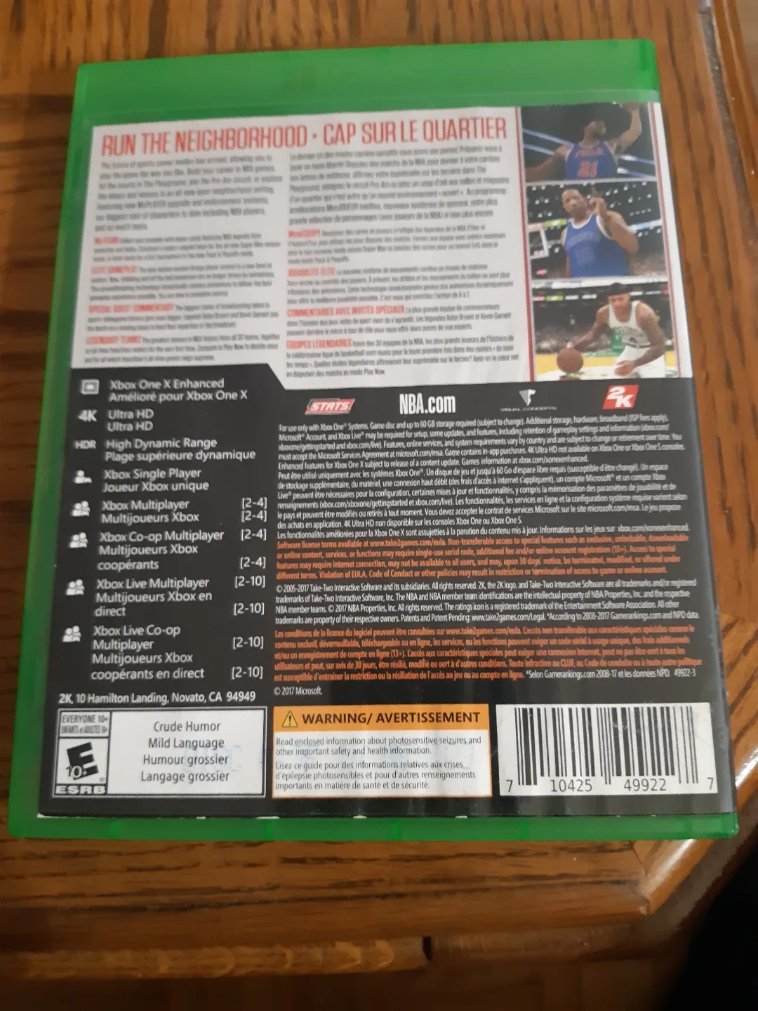 "🏒"NBA 2K18 Xbox One Game image indicator(2)