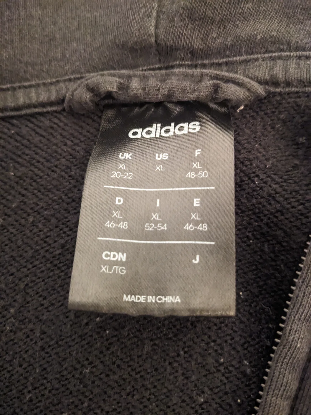 Adidas Black Zip-Up Hoodie image indicator(3)