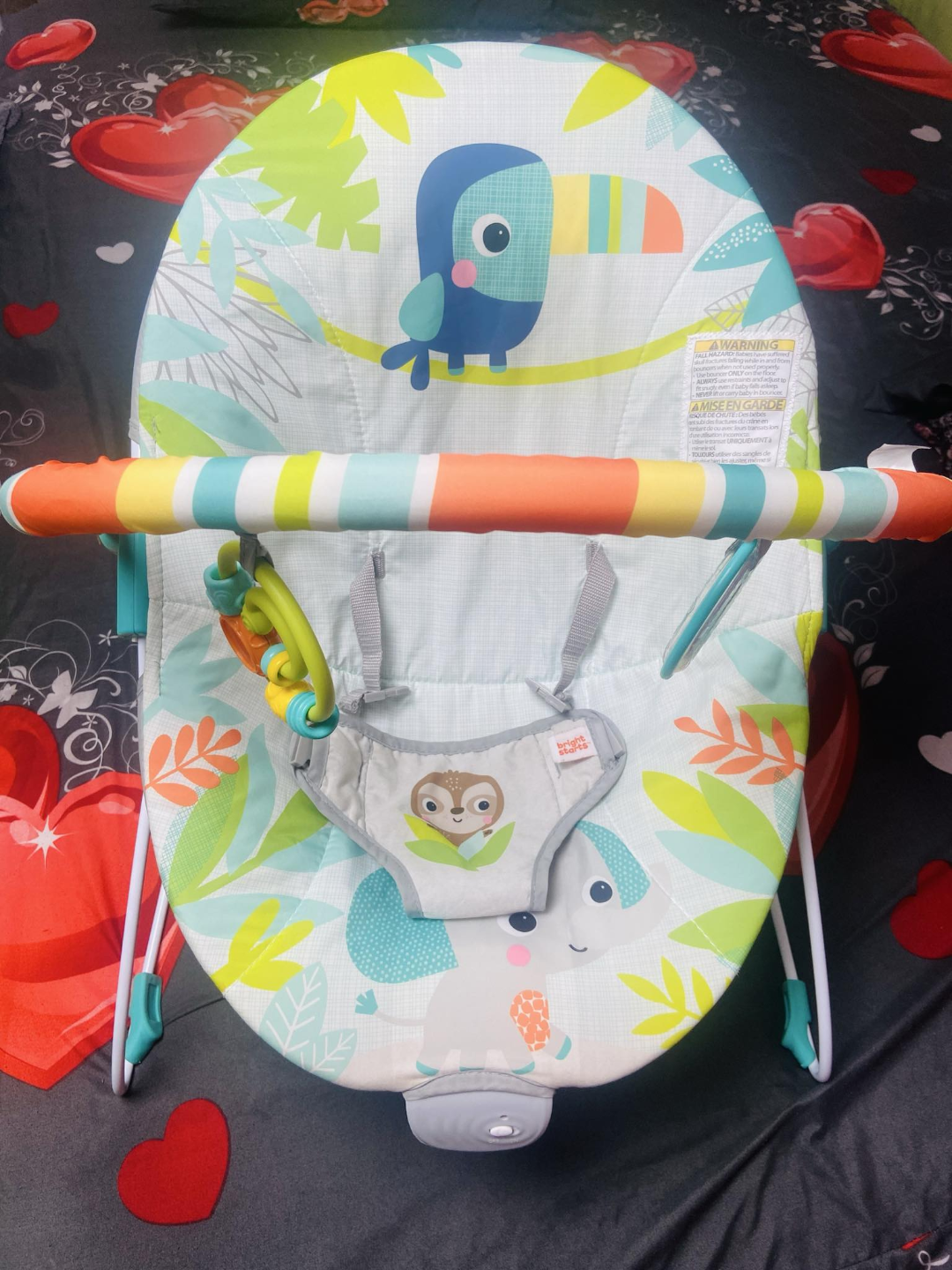 Bright Starts Rainforest Vibes Baby Bouncer