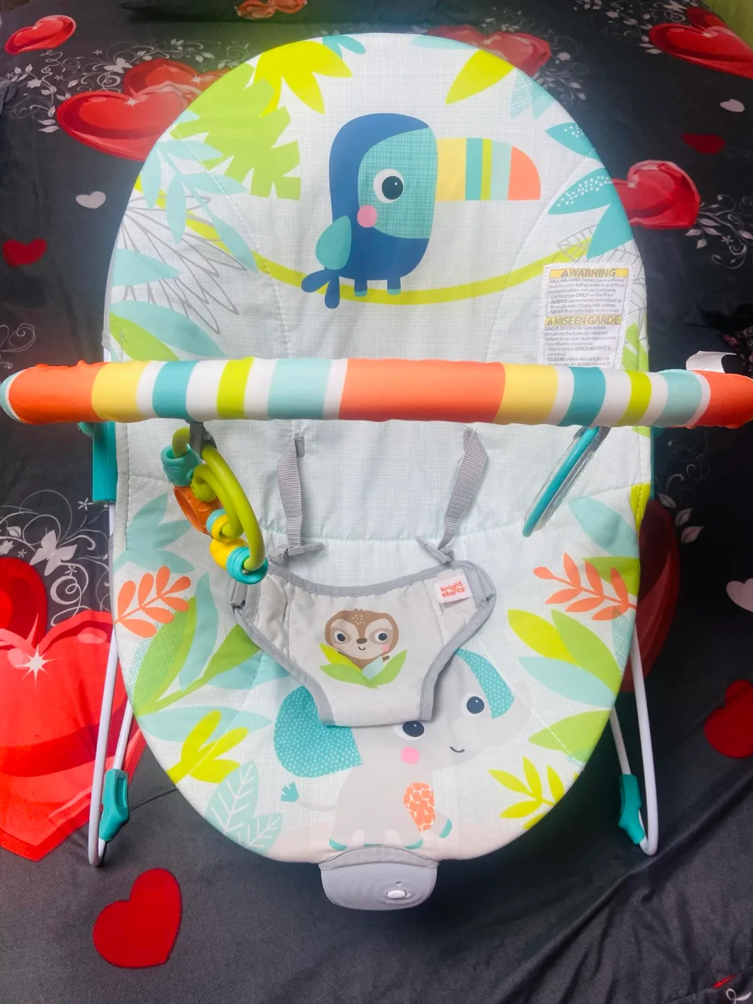 Bright Starts Rainforest Vibes Baby Bouncer thumbnail