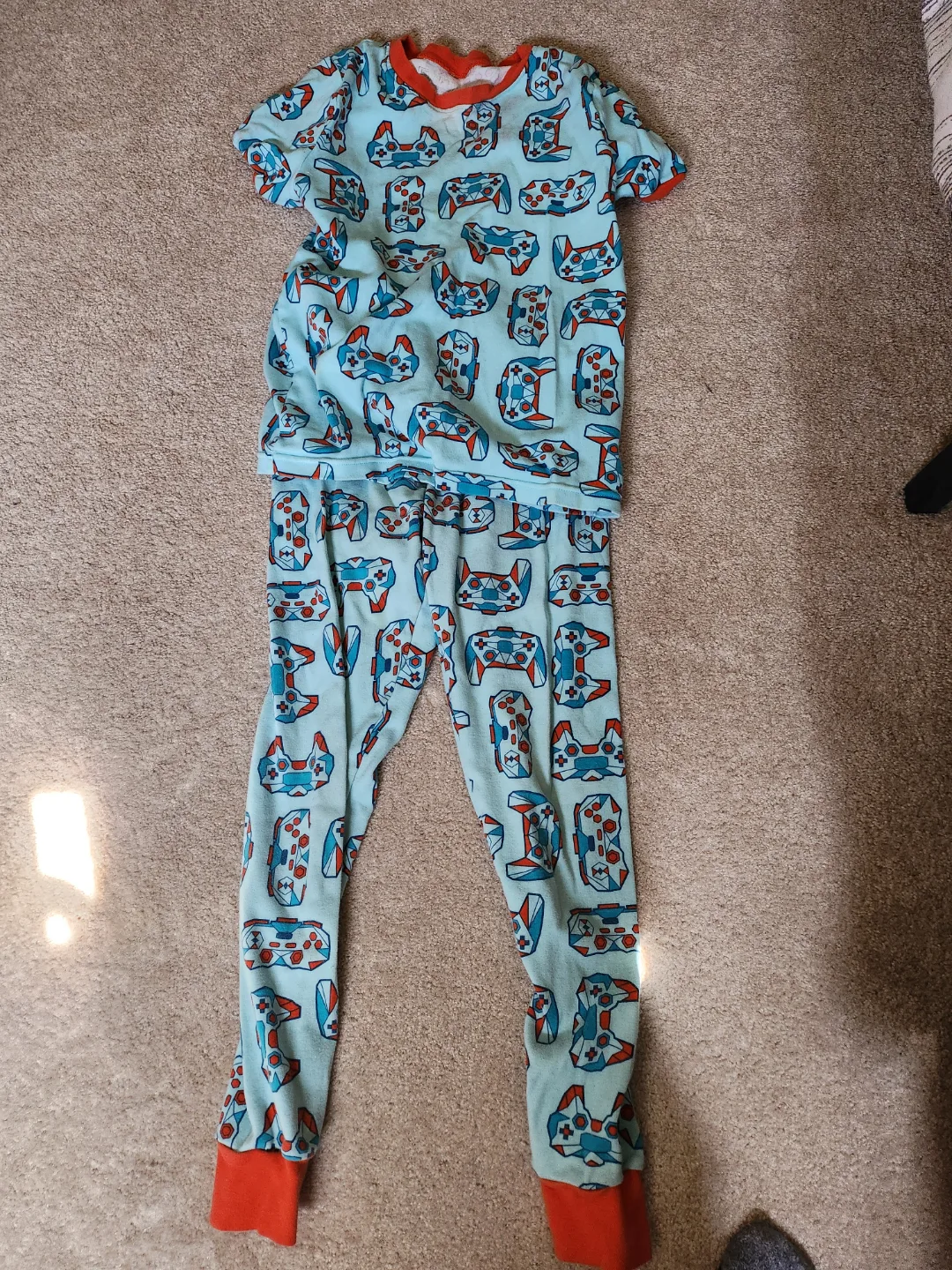 Kids' Blue Gamer Pajamas thumbnail