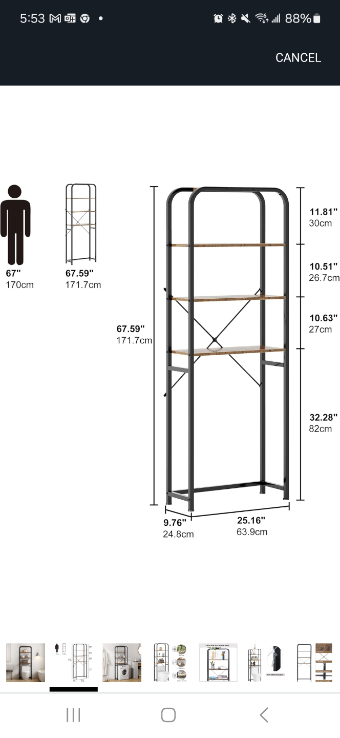 Bathroom Shelf Unit - photo 3