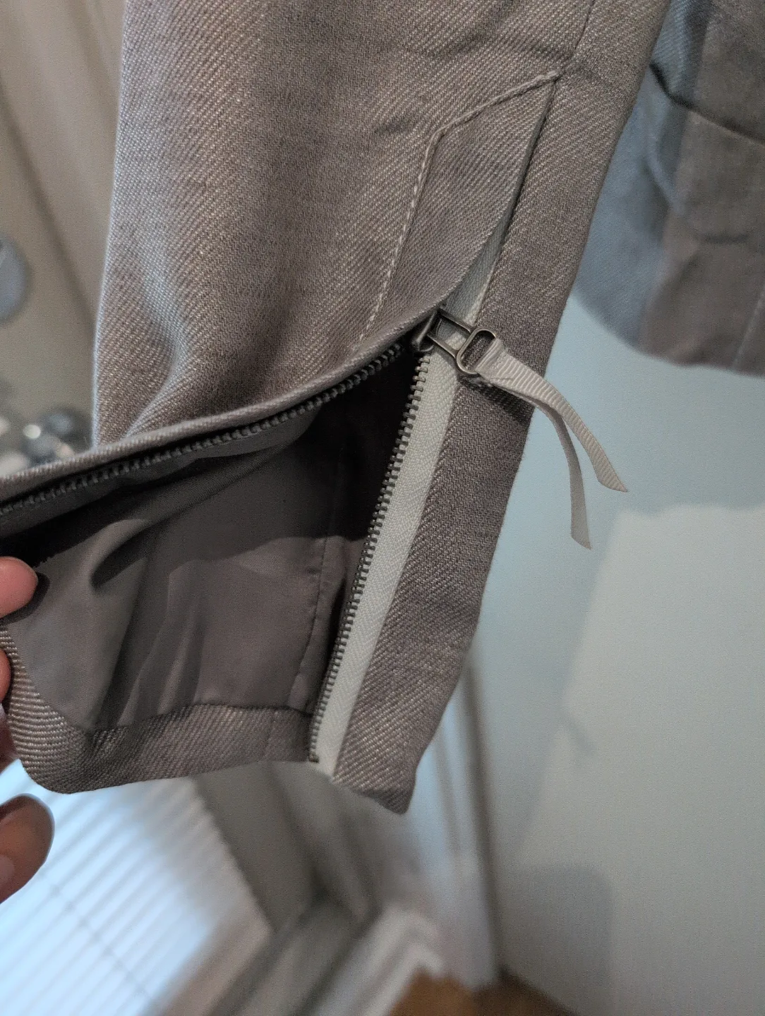 Linen metallic grey Blazer Size 32 image indicator(4)