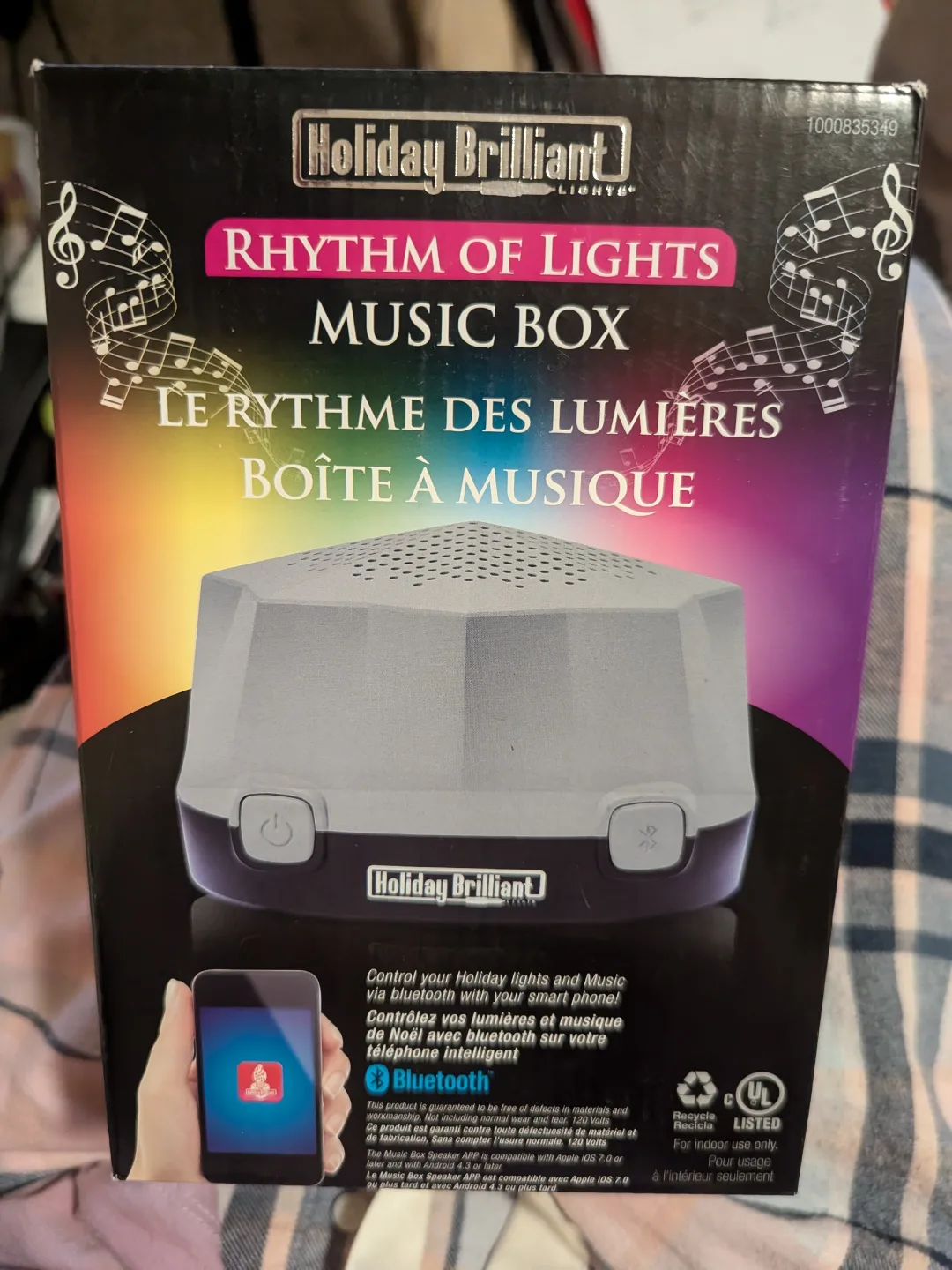 Holiday Brilliant Rhythm of Lights Music Box thumbnail