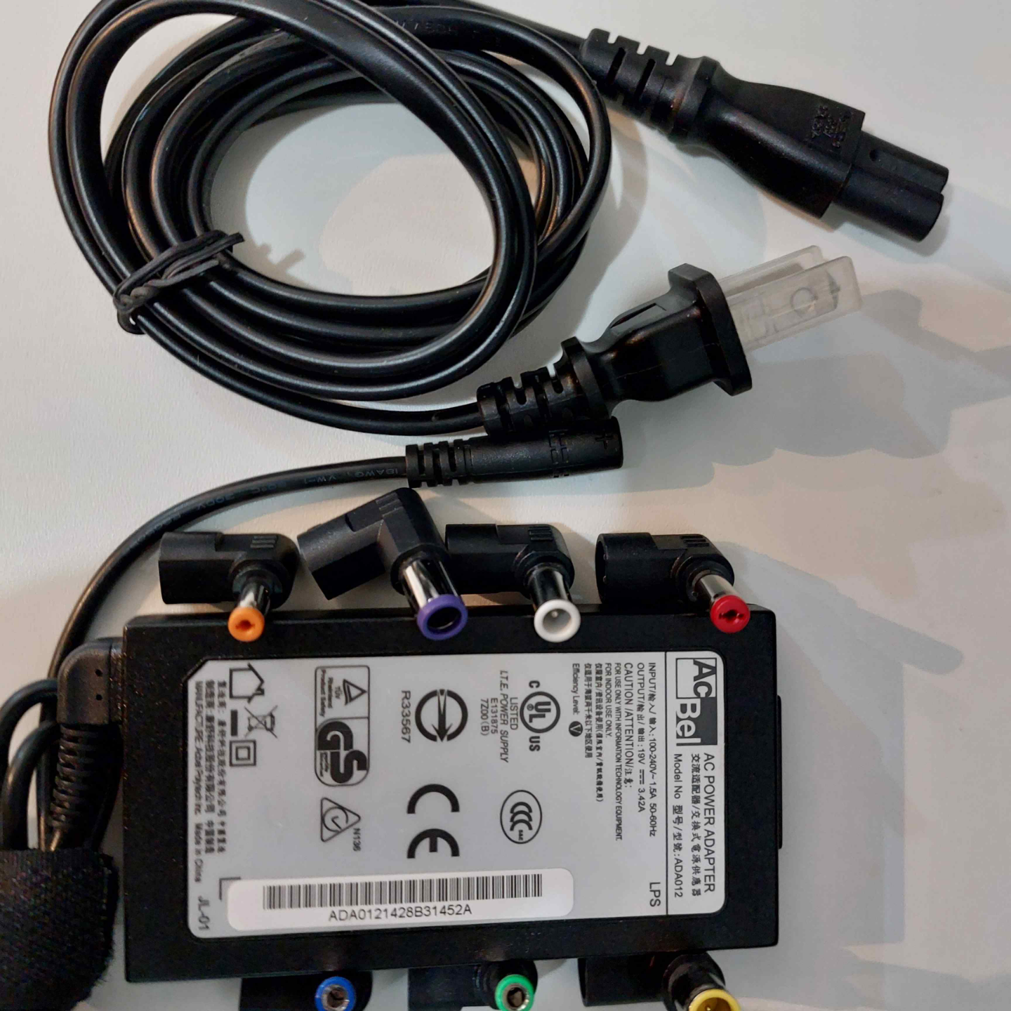 ACBel 19V 3.42A Multi-Tip AC Power Adapter - photo 2