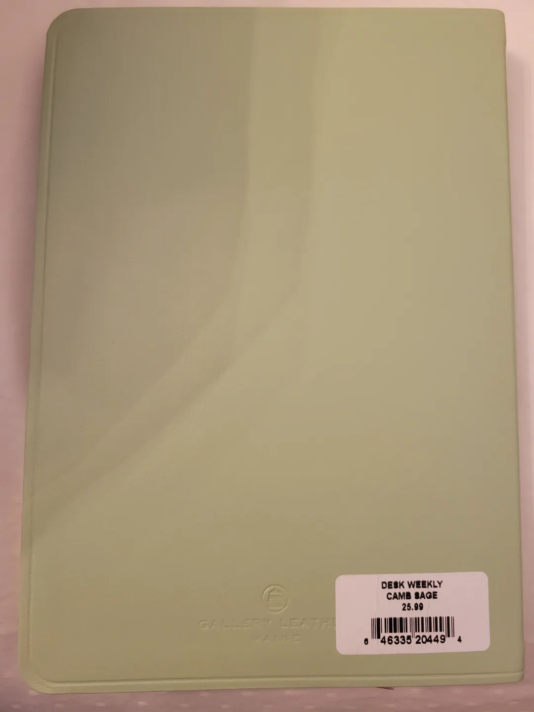 2025 Gallery Leather Weekly Planner - Sage Green image indicator(2)