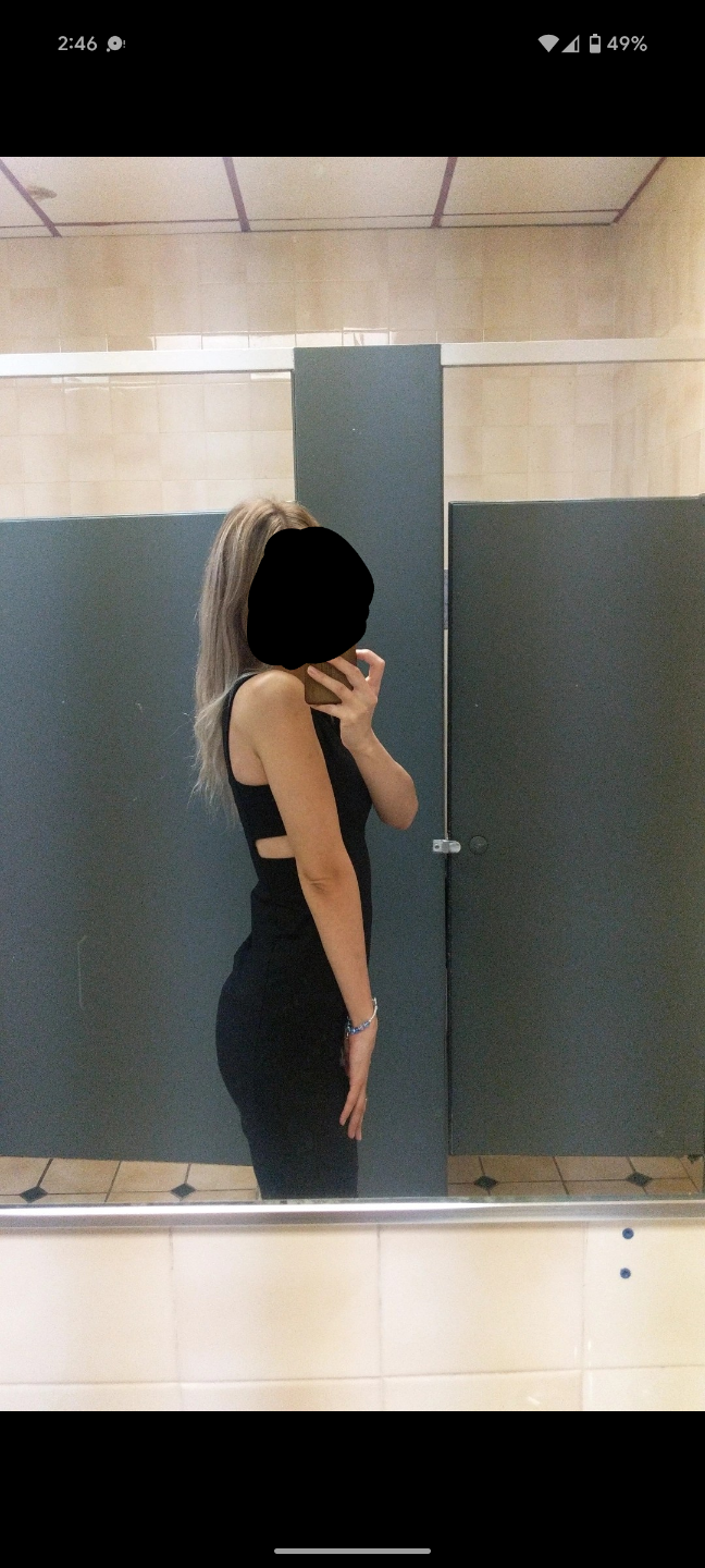 Black Cut-Out Mini Dress