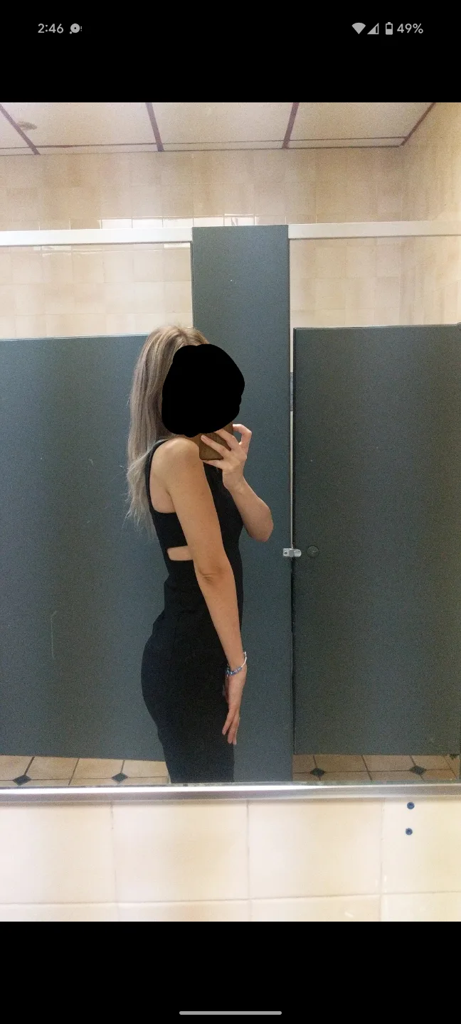 Black Cut-Out Mini Dress thumbnail