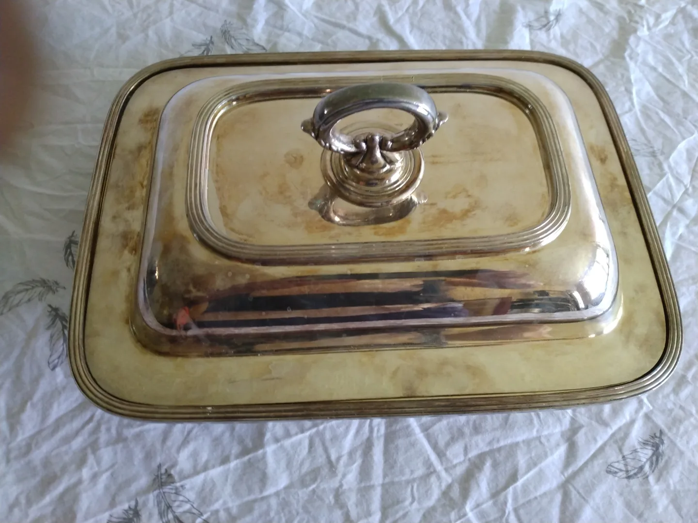 Vintage Silver-Plated Covered Serving Dish thumbnail