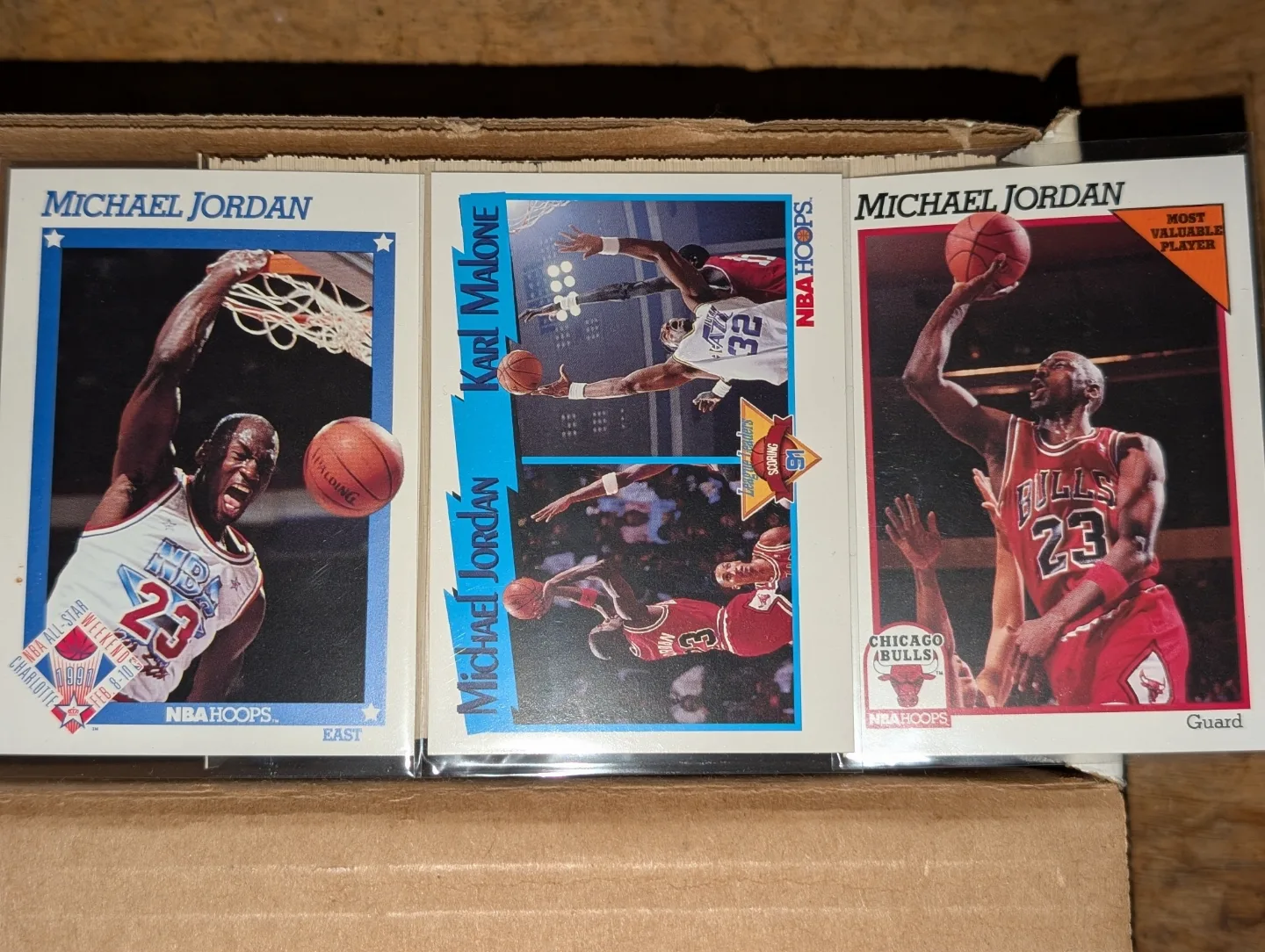 set of NBA Hoops Basketball Cards thumbnail