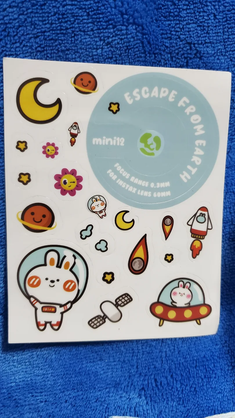 Instax Mini 12 Case Set - Clear Case, Strap, and Stickers image indicator(4)