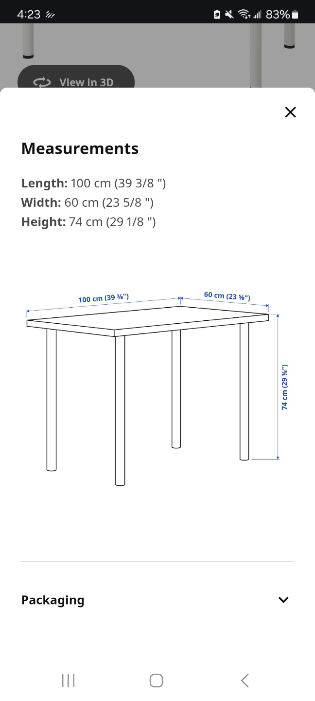 🏒IKEA LINNMON Desk - White - photo 3