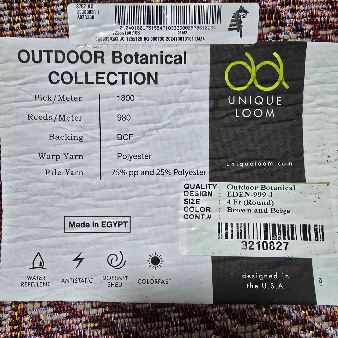 Round Abstract Pattern Area Rug image indicator(7)