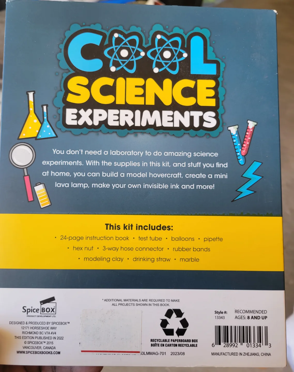 New Cool Science Experiments Kit - 8 Awesome Projects! image indicator(2)